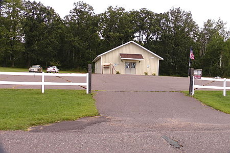 Parking area of the Evergreen Town Hall